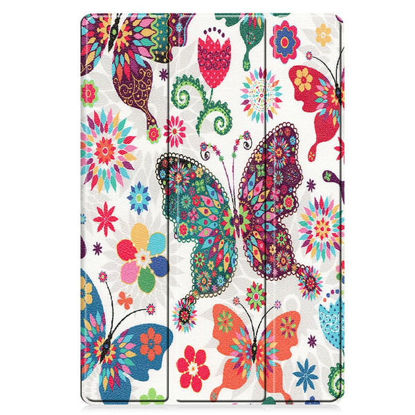 Smart Case Samsung Galaxy Tab S7 Plus Reinforced Butterflies and Flowers