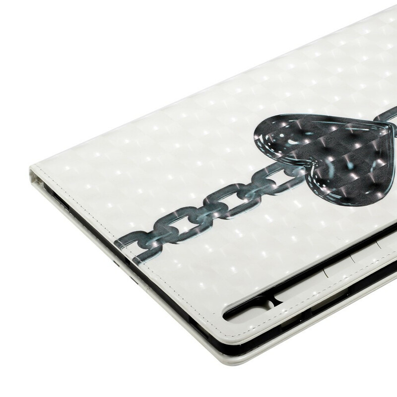 Samsung Galaxy Tab S7 Plus Case Chained Heart