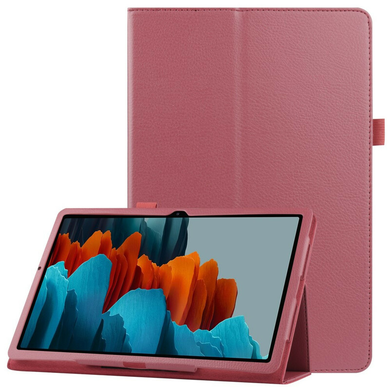 Samsung Galaxy Tab S7 Plus Leather Case Lychee