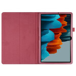 Samsung Galaxy Tab S7 Plus Leather Case Lychee