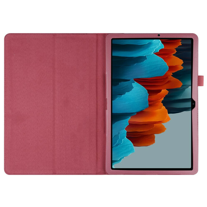 Samsung Galaxy Tab S7 Plus Leather Case Lychee