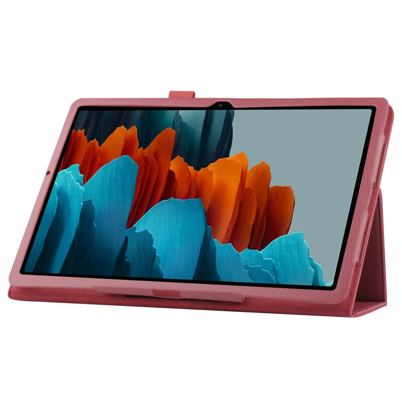 Samsung Galaxy Tab S7 Plus Leather Case Lychee