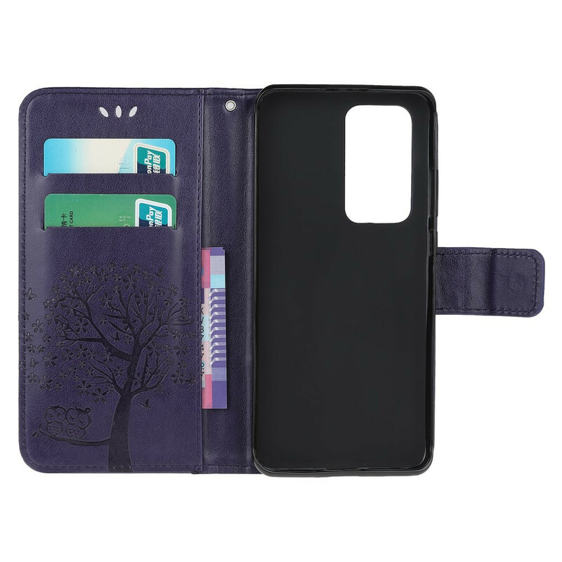 Xiaomi Mi 10T / 10T Pro Tree and Owl Strap Case