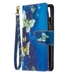 Cover Realme C11 Zipped Pocket Golden Butterflies