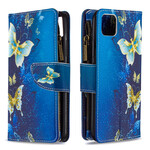 Cover Realme C11 Zipped Pocket Golden Butterflies