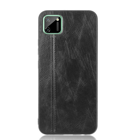 Case Realme C11 Style Cuir Coutures