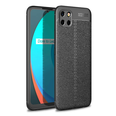 Case Realme C11 Leather Effect Lychee Double Line