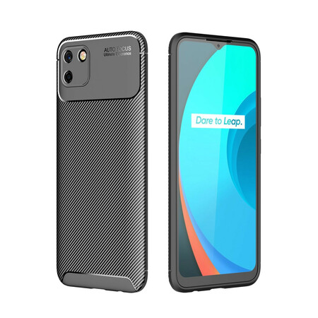 Case Realme C11 Flexible Texture Carbon Fiber