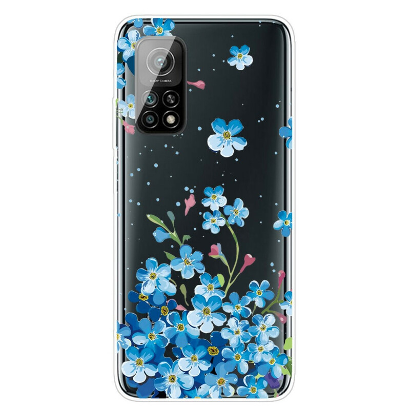 Xiaomi Mi 10T / 10T Pro Case Blue Flower Bouquet