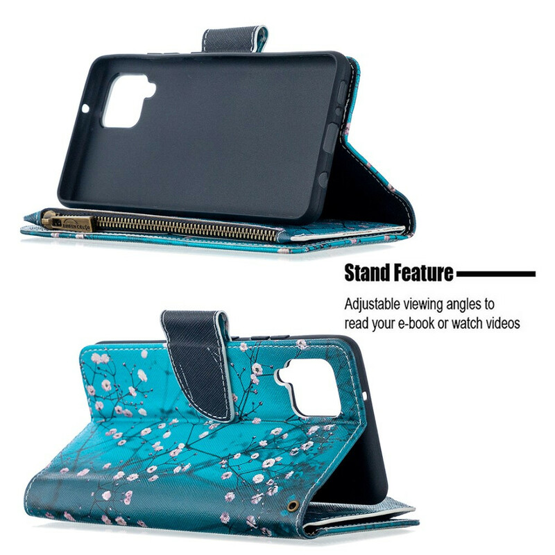 Case Samsung Galaxy A42 5G Zipped Pocket Tree