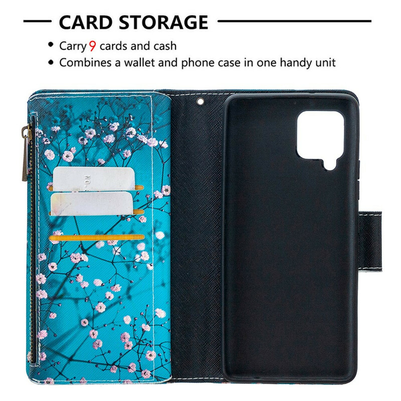 Case Samsung Galaxy A42 5G Zipped Pocket Tree