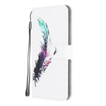 Samsung Galaxy A42 5G Feather Strap Case