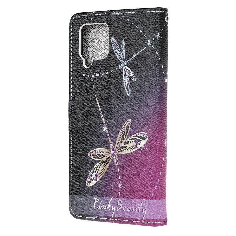 Case Samsung Galaxy A42 5G Dragonfly with Strap