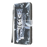 Samsung Galaxy A42 5G Leopard Strap Case