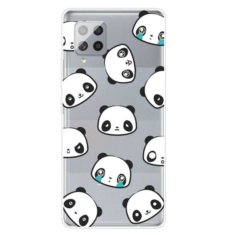 Samsung Galaxy A42 5G Clear Case Sentimental Pandas