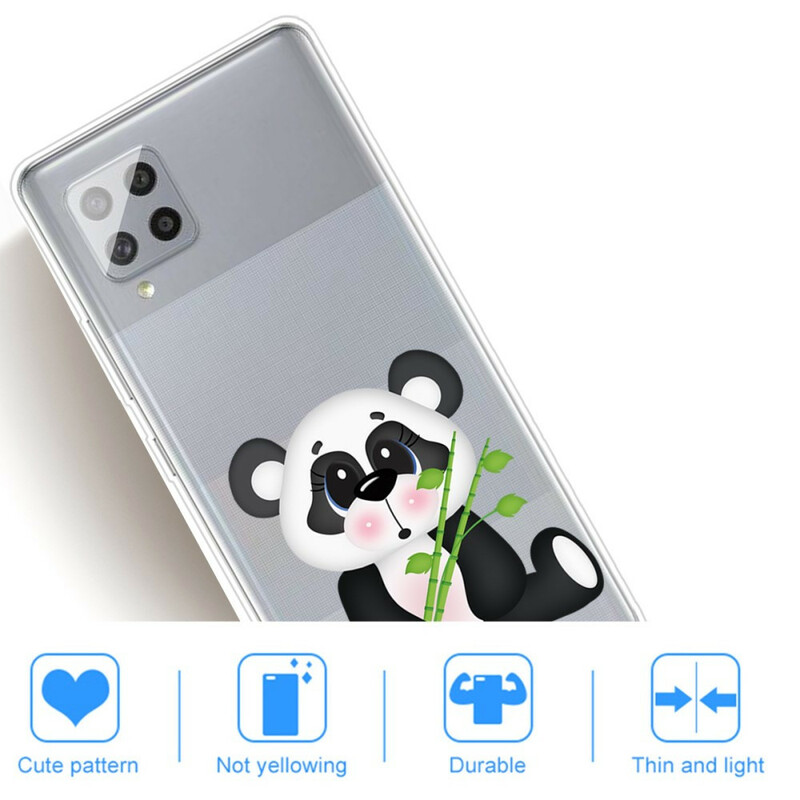 Samsung Galaxy A42 5G Transparent Case Sad Panda