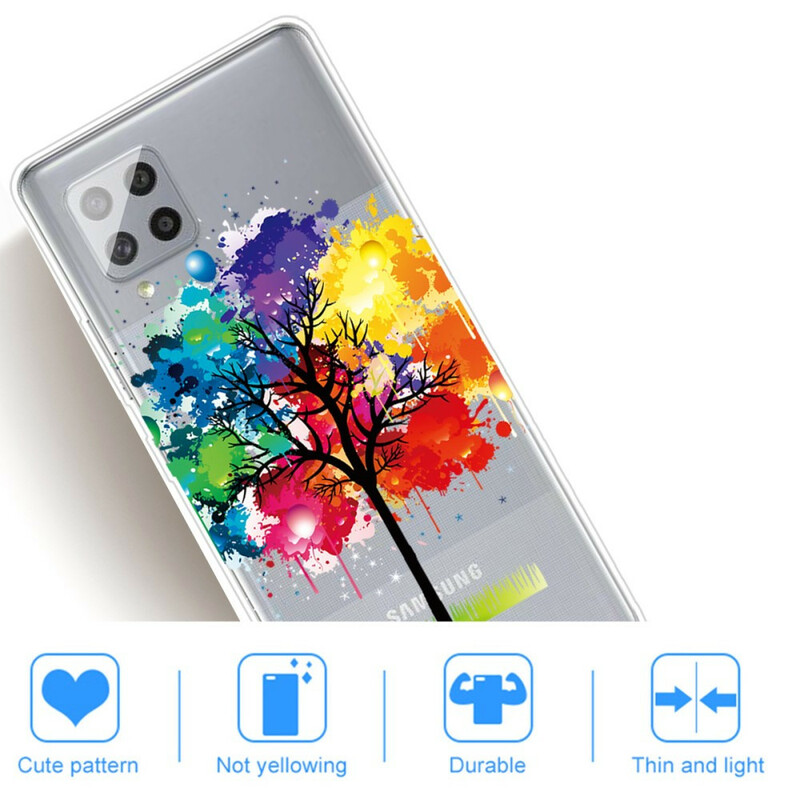 Samsung Galaxy A42 5G Clear Watercolor Tree Case