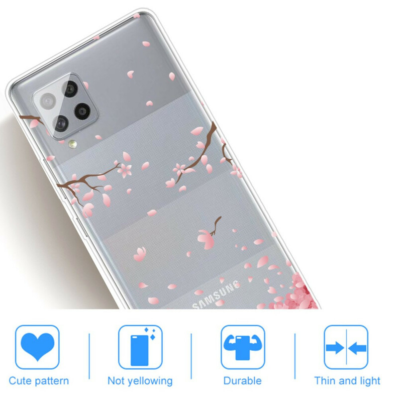 Case Samsung Galaxy A42 5G Branches with Flowers