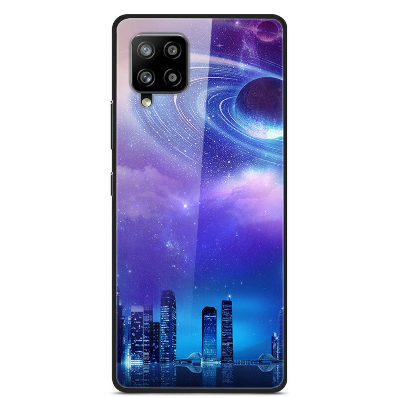 Samsung Galaxy A42 5G Glass and Silicone Case City