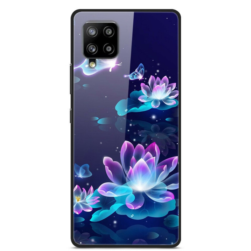 Samsung Galaxy A42 5G Water Lilies Tempered Glass Case