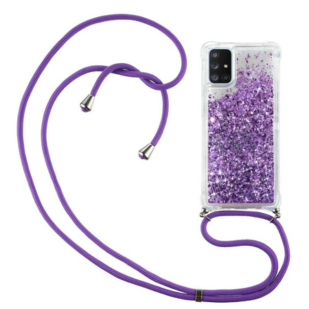 Samsung Galaxy A51 5G Glitter Case with Lanyard