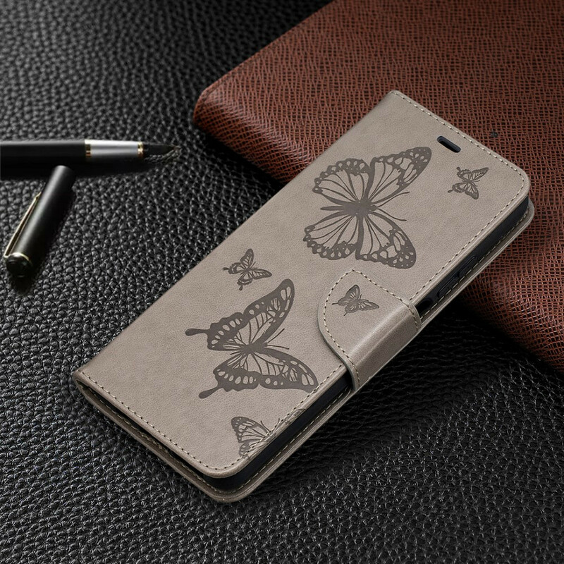 Xiaomi Mi 10T Lite Strap Printed Butterflies Case