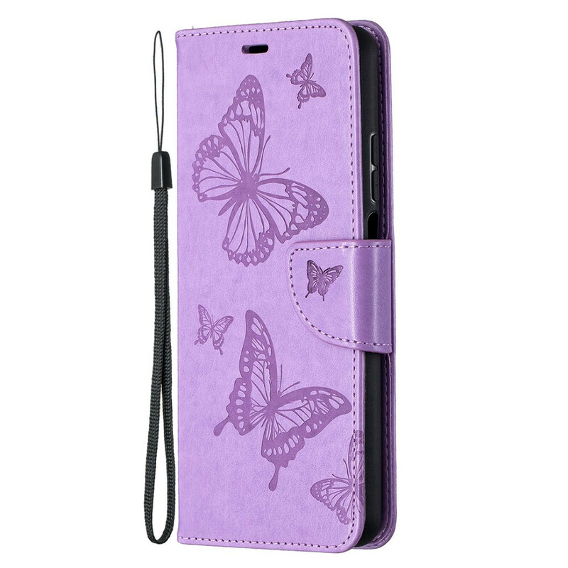 Xiaomi Mi 10T Lite Strap Printed Butterflies Case