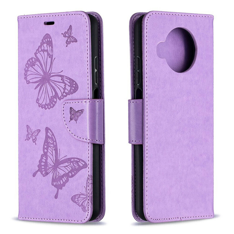 Xiaomi Mi 10T Lite Strap Printed Butterflies Case