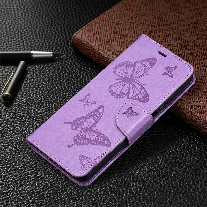 Xiaomi Mi 10T Lite Strap Printed Butterflies Case