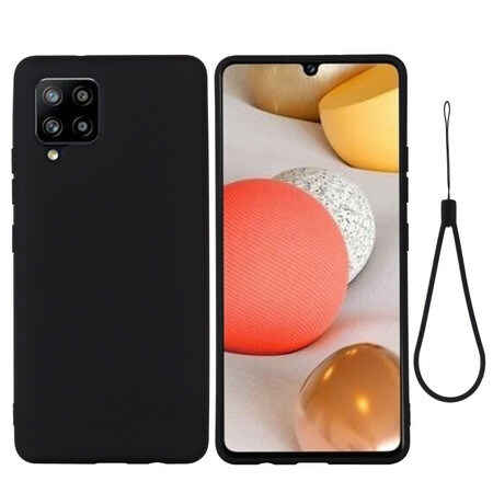 Samsung Galaxy A42 Liquid Silicone Case with Strap