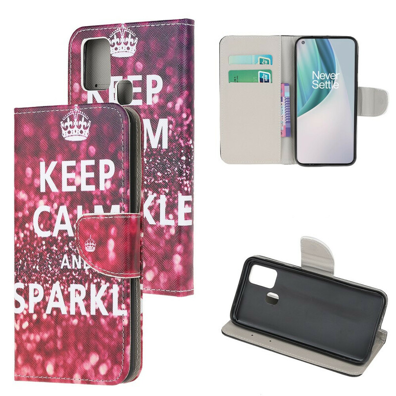 Cover OnePlus Nord N10 Keep Calm and Sparkle