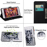 Case Samsung Galaxy A20s Cat Black and White