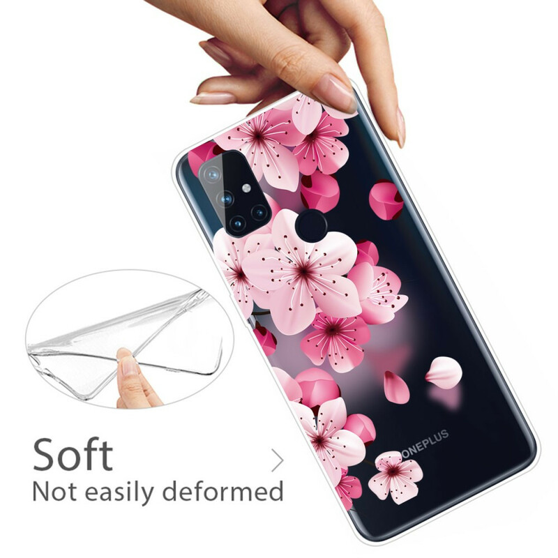 Case OnePlus Nord N10 Small Pink Flowers