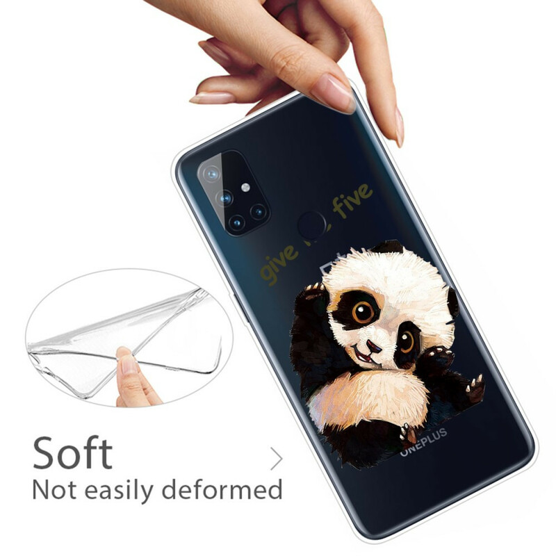 OnePlus Nord N10 Transparent Panda Case Give Me Five