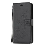 OnePlus Nord N10 Butterflies And Flowers Strap Case