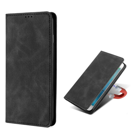 Flip Cover OnePlus Nord N10 Effet Cuir Silky Touch