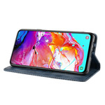 Flip Cover Samsung Galaxy A20s Effet Cuir Vintage Stylisé