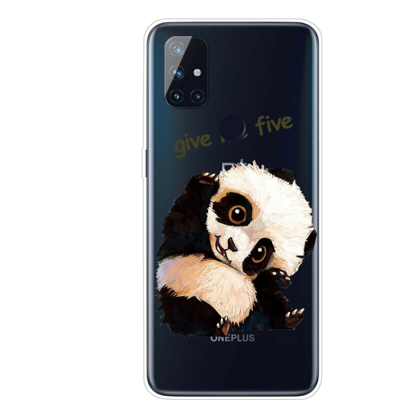 Case OnePlus Nord N100 Transparent Panda Give Me Five