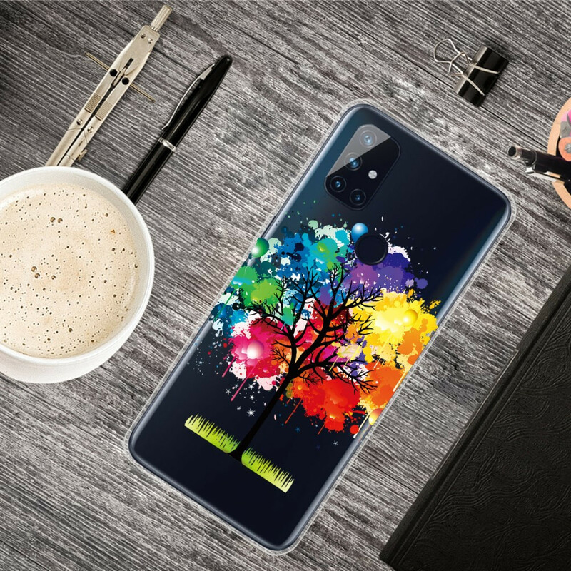 OnePlus Nord N100 Watercolor Tree Transparent Case