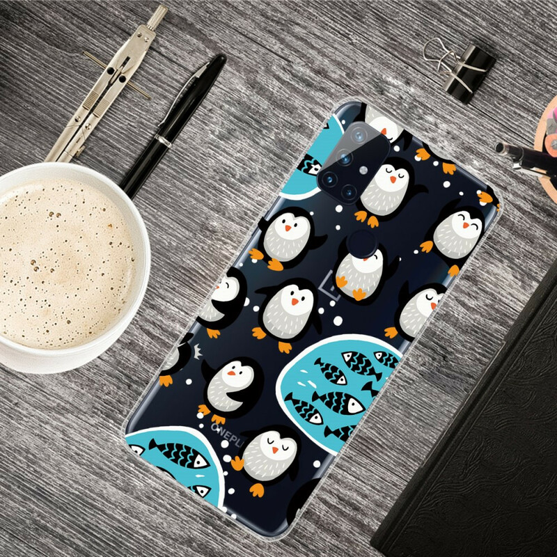 OnePlus Nord N100 Penguins and Fishes Case