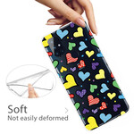 OnePlus Nord N100 Multicolored Hearts Case