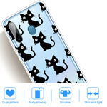 Cover Samsung Galaxy M11 Multiple Black Cats