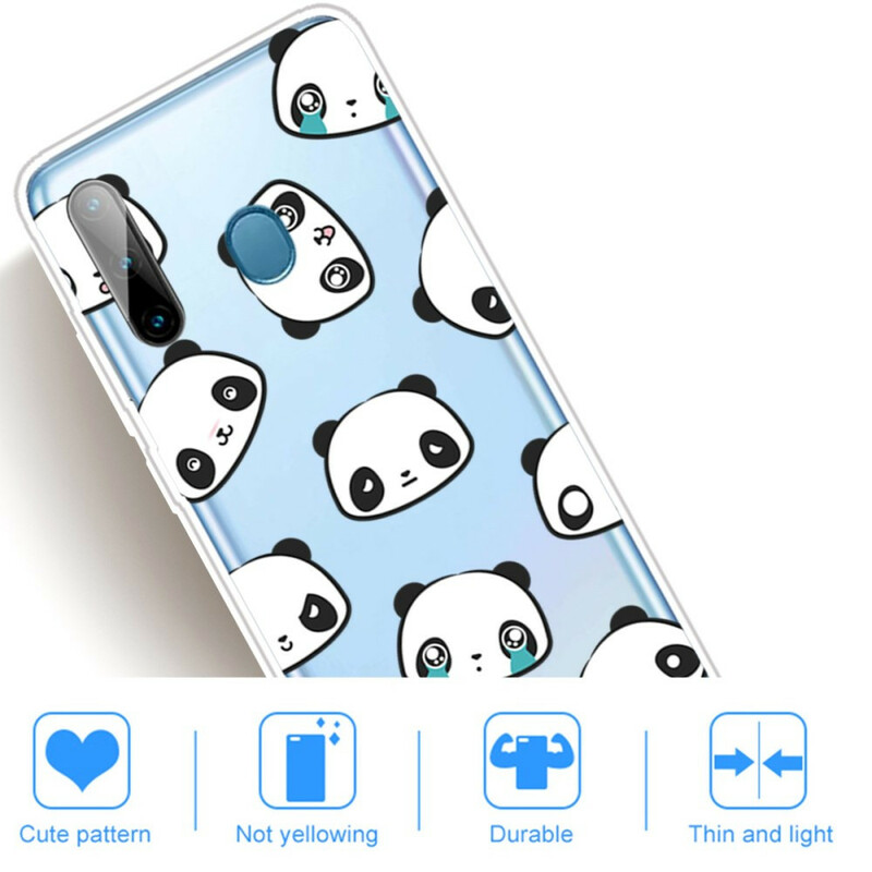 Samsung Galaxy M11 Clear Case Sentimental Pandas