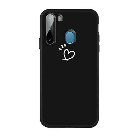 Case Samsung Galaxy M11 Silicone Coeur Battant