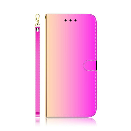 Samsung Galaxy M11 Mock Leather Case Mirror Cover