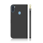 Samsung Galaxy M11 Mock Leather Case Mirror Cover