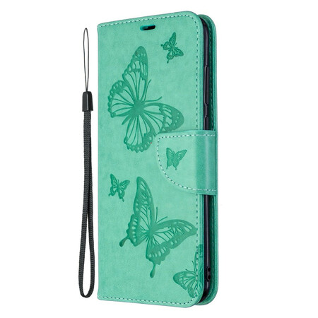 Case Samsung Galaxy M11 Butterflies in Flight with Strap