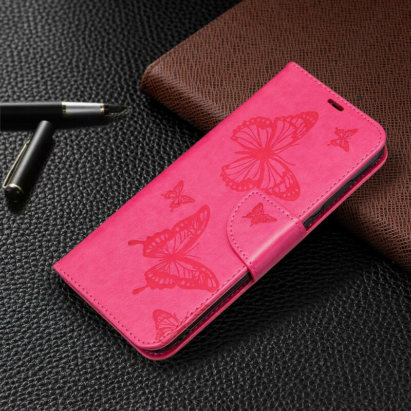 Case Samsung Galaxy M11 Butterflies in Flight with Strap