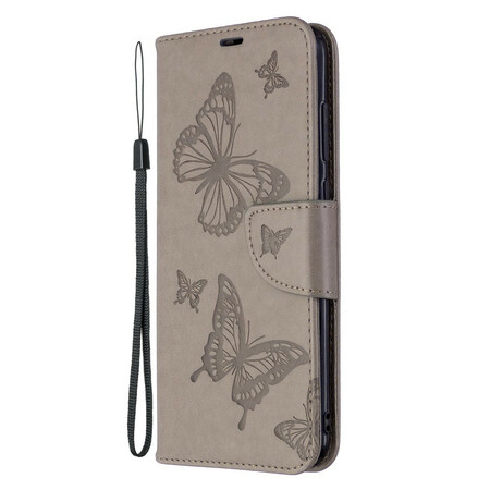 Case Samsung Galaxy M11 Butterflies in Flight with Strap