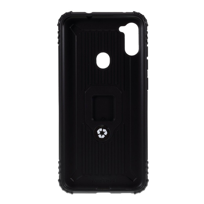 Samsung Galaxy M11 Ring and Carbon Fiber Case